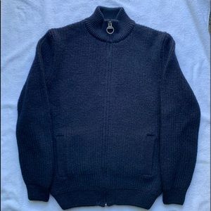 Barbour Mens Full ZIP 100%Lambwool